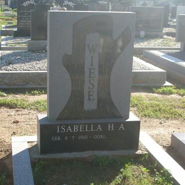 WIESE Isabella H.A. 1910-