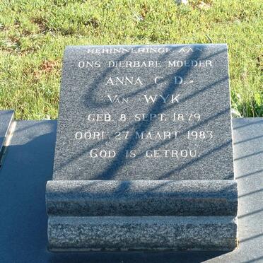 WYK Anna C.D., van 1879-1983