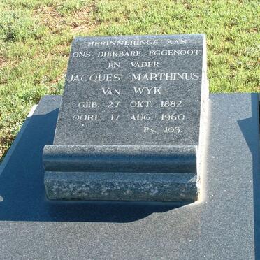 WYK Jacques Marthinus, van 1882-1960