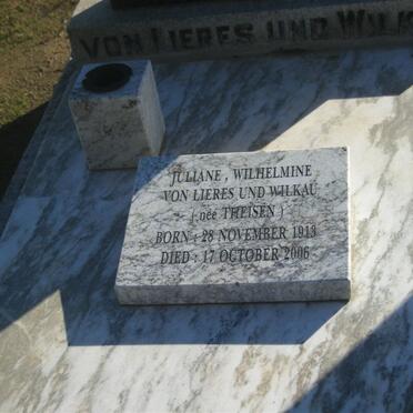 WILKAU Hans Heinrich F.O., von Lieres und 1898-1967