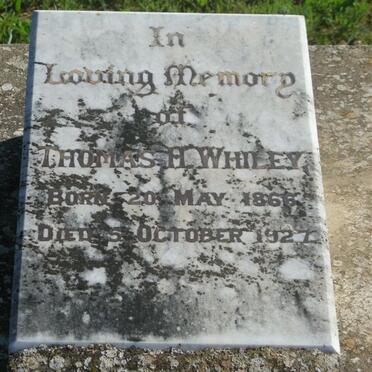 WHILEY Thomas H. 1866-1927 :: WHILEY Alan 1917-1987