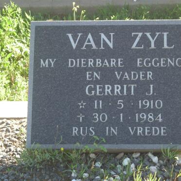 ZYL Gerrit J., van 1910-1984