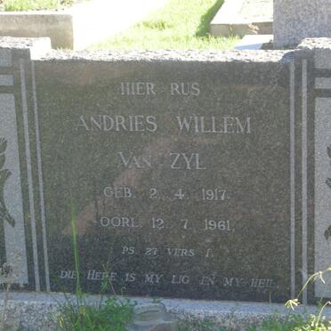 ZYL Andries Willem, van 1917-1961
