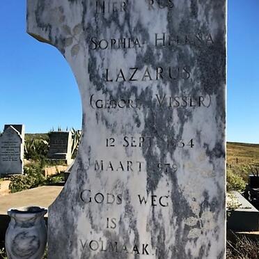 LAZARUS Sophia Helena nee VISSER 1934-1979