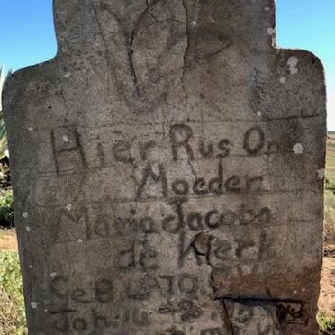 KLERK Maria Jacoba, de