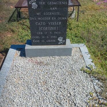 VISSER Cato nee COETZEE 1903-1981