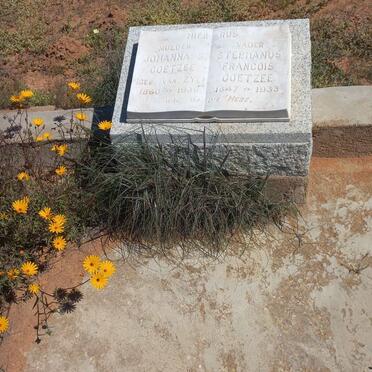 COETZEE Stephanus Francois 1847-1933 &amp; Johanna S. VAN ZYL 1860-1939