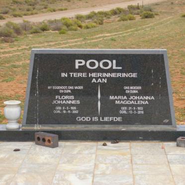 POOL Floris Johannes 1926-2002 &amp; Maria Johanna Magdalena 1933-2016