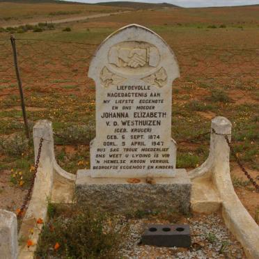 WESTHUIZEN Johannes Lodewikus, v.d. 1871-1948 &amp; Johanna Elizabeth KRUGER 1874-1947