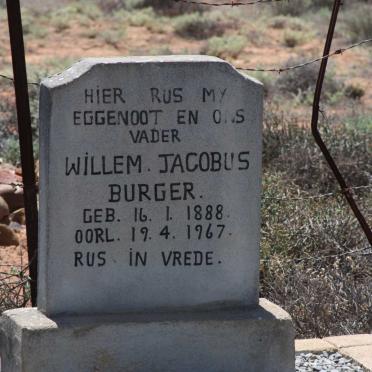 BURGER Willem Jacobus 1888-1967