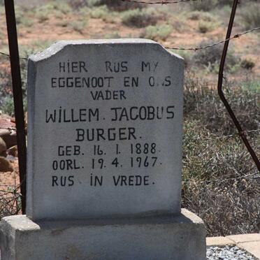 BURGER Willem Jacobus 1888-1967