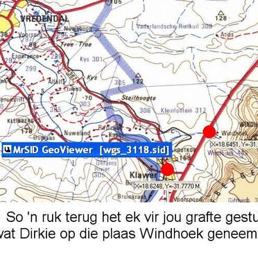 Western Cape, VANRHYNSDORP district, Klawer, Windhoek 449_1, farm cemetery