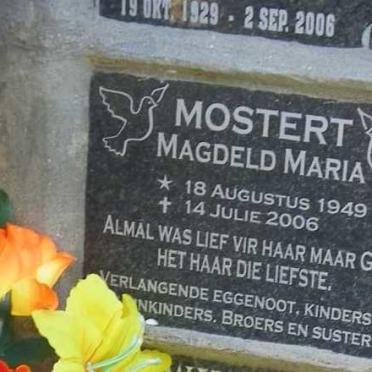 MOSTERT Magdeld Maria 1949-2006