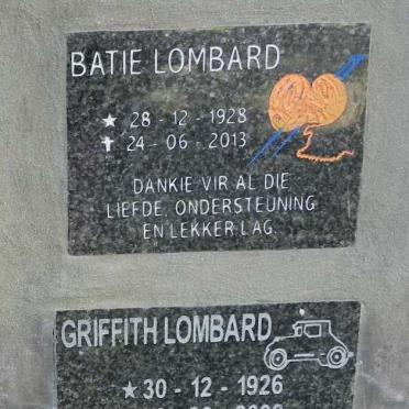 LOMBARD Griffith 1926-2000 &amp; Batie 1928-2013