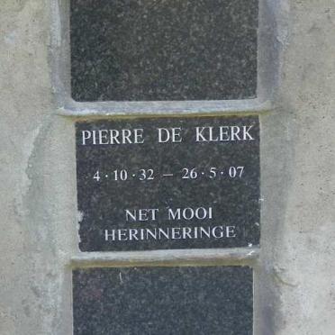 KLERK Pierre, de 1932-2007