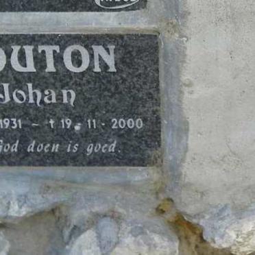 MOUTON Johan 1931-2000 &amp; Annie 1937-2009