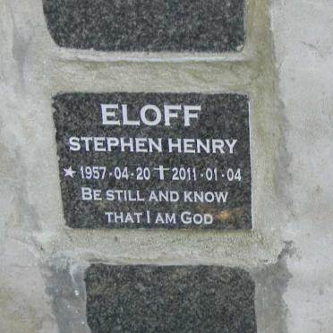 ELOFF Stephen Henry 1957-2011