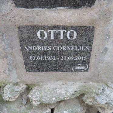 OTTO Andries Cornelius 1932-2015