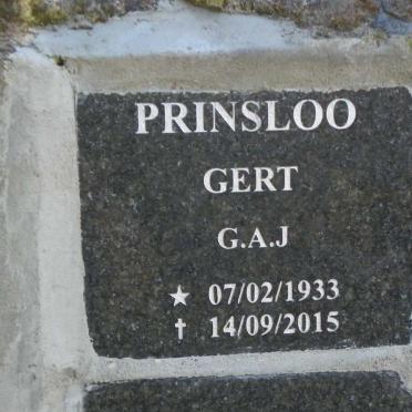 PRINSLOO G.A.J. 1933-2015