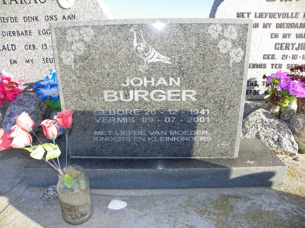 BURGER Johan 1941-2001