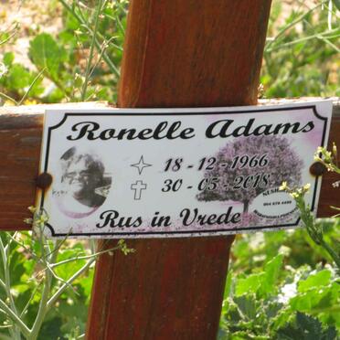 ADAMS Ronelle 1966-2018