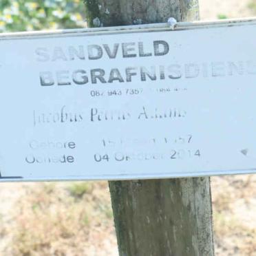 ADAMS Jacobus Petrus 1957-2014