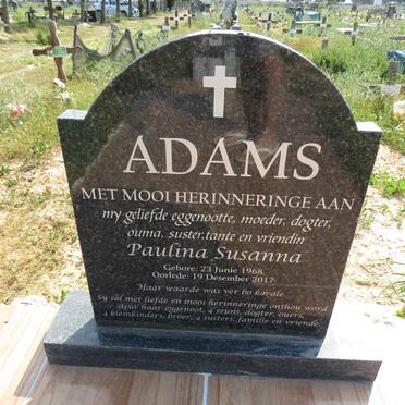 ADAMS Paulina Susanna 1968-2017