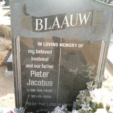 BLAAUW Pieter Jacobus 1932-1998