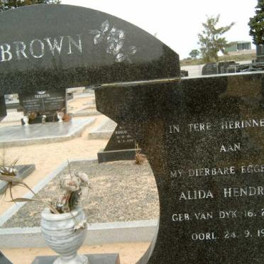 BROWN Alida Hendrika nee VAN DYK 1938-1978