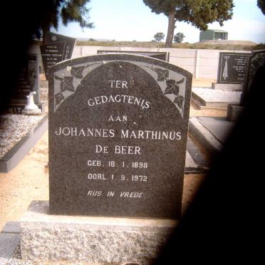 BEER Johannes Marthinus, de 1898-1972