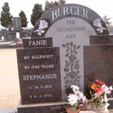 BURGER Stephanus 1923-1983