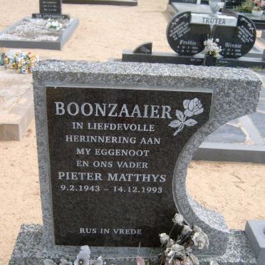 BOONZAAIER Pieter Matthys 1943-1993