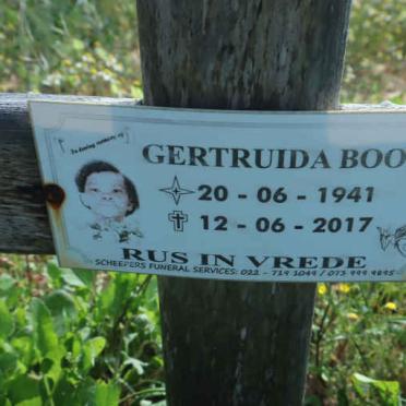 BOOIS Gertruida 1941-2017