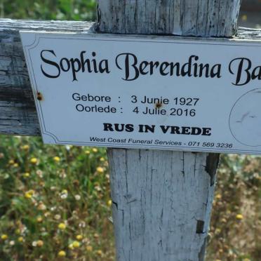 BARON Sophia Berendina 1927-2016
