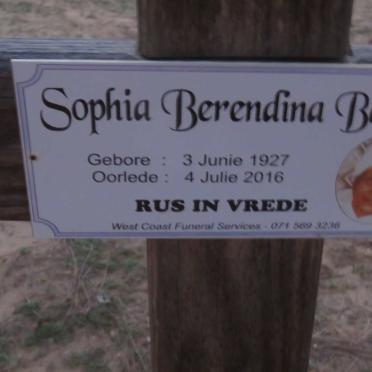 BARON Sophia Berendina 1927-2016