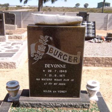 BURGER Devonne 1945-1971