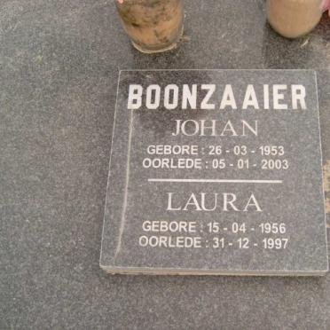 BOONZAAIER Johan 1953-2003 &amp; Laura 1956-1997