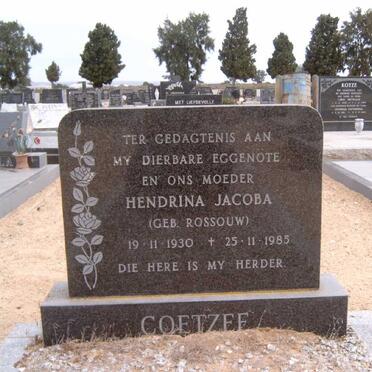COETZEE Hendrina Jacoba nee ROSSOUW 1930-1985