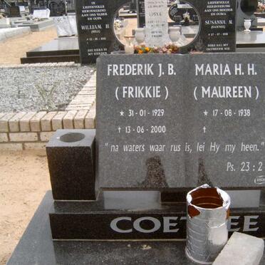 COETZEE Frederick J.B. 1929-2000 &amp; Maria H.H. 1938-