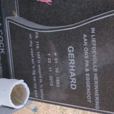COCK Gerhard, la 1953-2012