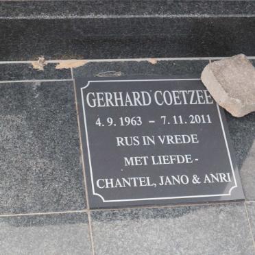 COETZEE Gerhard 1963-2011