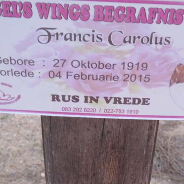 CAROLUS Francis 1919-2015