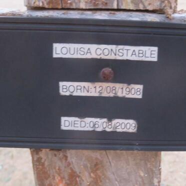 CONSTABLE Louisa 1908-2009