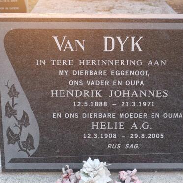 DYK Hendrik Johannes, van 1888-1971 &amp; Helie A.G. 1908-2005