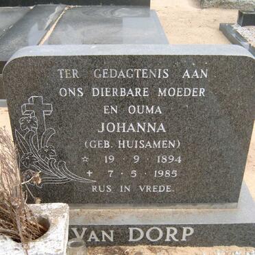 DORP Johanna, van nee HUISAMEN 1894-1985