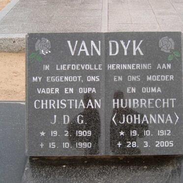 DYK Christiaan J.D.G., van 1909-1990 &amp; Huibrecht 1912-2005