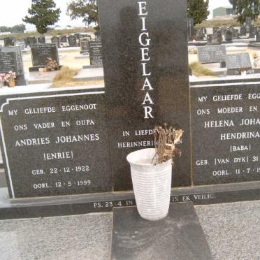 EIGELAAR Andries Johannes 1922-1999 &amp; Helena Johanna Hendrina VAN DYK 1912-1991