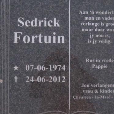 FORTUIN Sedrick 1974-2012
