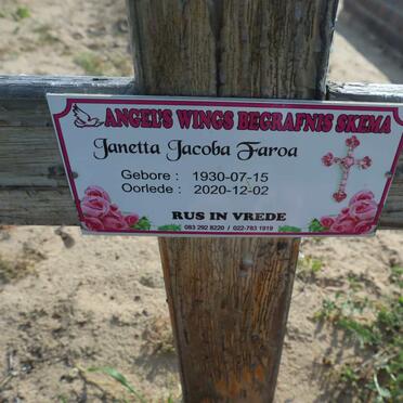 FAROA Janetta Jacoba 1930-2020