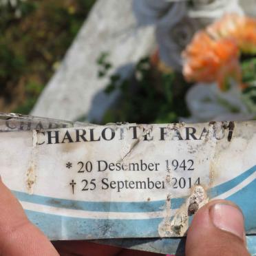 FARAO Charlotte 1942-2014